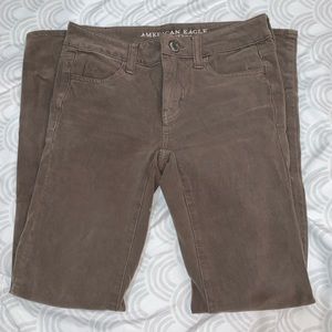 Brown American Eagle Jeggings